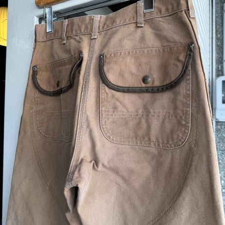 USA製 90's Carhartt Nylon Double Knee Hunting Pants 茶 W32×L30