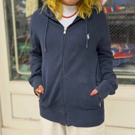 Ralph Lauren コットンニットジップパーカー