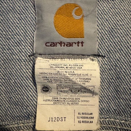 90's-00's USA製Carhartt デニムジャケット XL