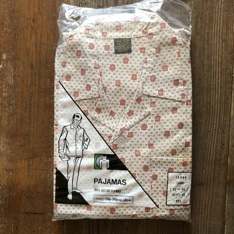 未使用70's〜Sears FLANNEL PAJAMAS SET UP