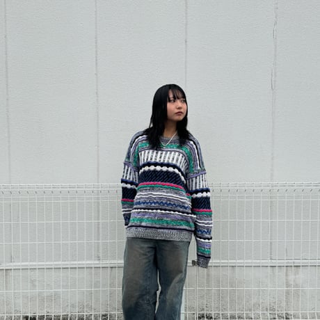 CONCRETE mix  3Dニットセーター