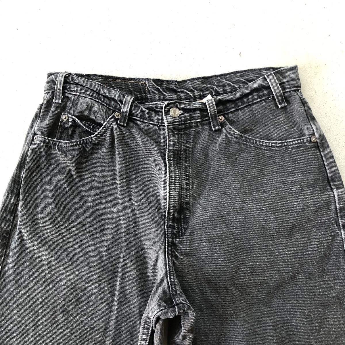 Levi's 550 RELAXED FIT ブラックデニムショーツW34 | CUSTOM