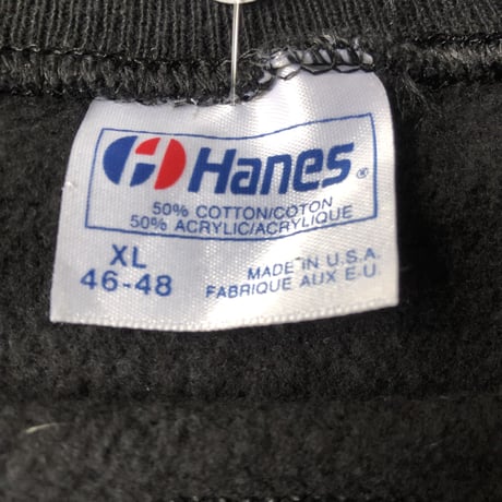 〜90's プリントスウェット 黒 XL