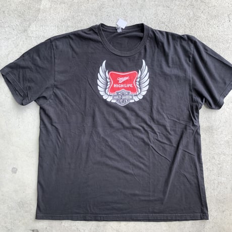 Miller Lite🍺×HARLEY DAVIDSONプリントTシャツ XXL