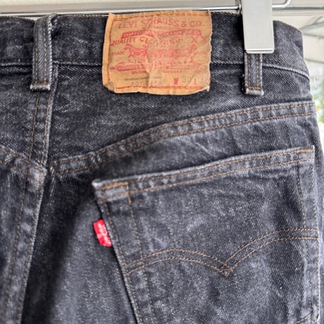 80's USA製 Levi's501 W30×L32 先染めブラック