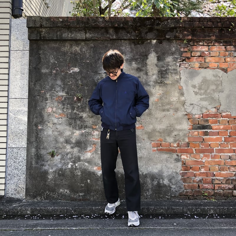 80s Izod ラコステ コットン ブルゾン スウィングトップ ネイビー IZOD スウィングトップ ネイビー | CUSTOM FEVER