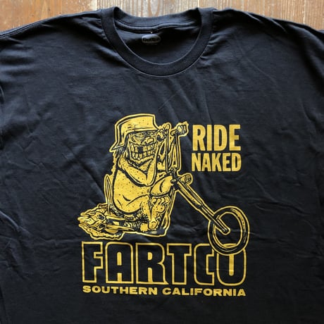 FARTCO プリントTシャツ  RIDE NAKED
