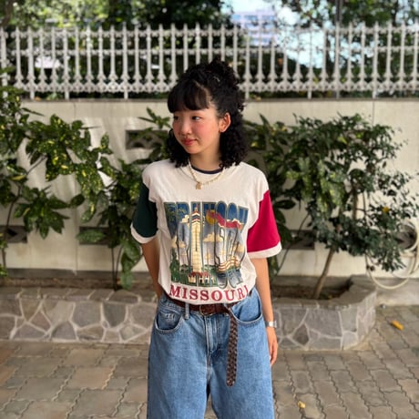 BRANSON 切り替えデザインTシャツ