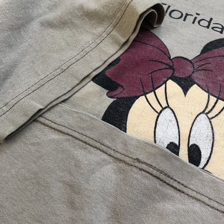 90年代ミッキー,ミニープリントTシャツ L
