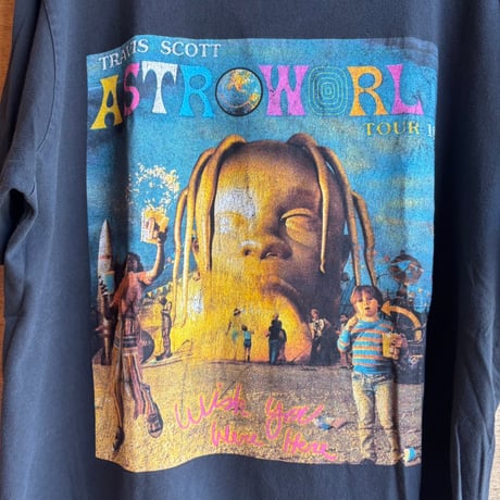 TRAVIS SCOTT 両面プリントツアーTシャツ