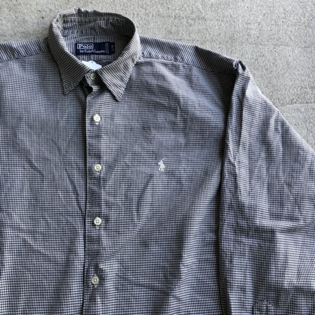 CANADA製 Ralph Lauren チェックシャツ L