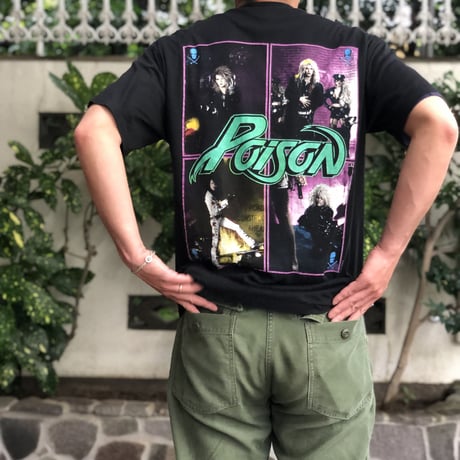 80's POISON バンドTシャツ XL