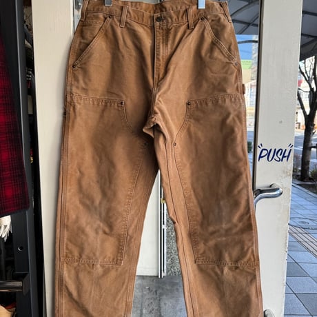 カーハート ダック地 ダブルニー W34×L30