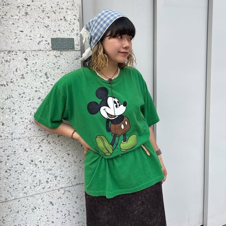 Disney ミッキープリントTシャツ