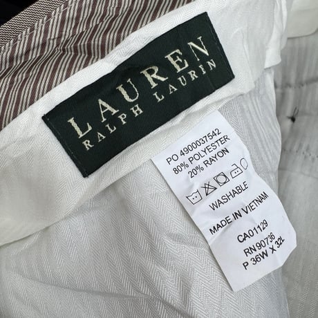 未使用Lauren スラックス W36×L32
