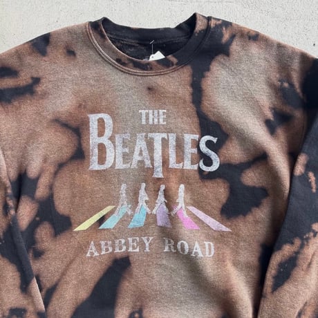 THE BEATLES アビイ・ロード ブリーチ加工スウェット