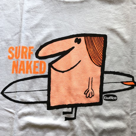 FARTCO プリントTシャツ  SURF NAKED