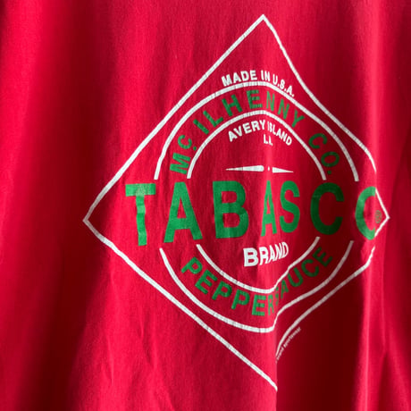 90's USA製TABASCO プリントTシャツ XL
