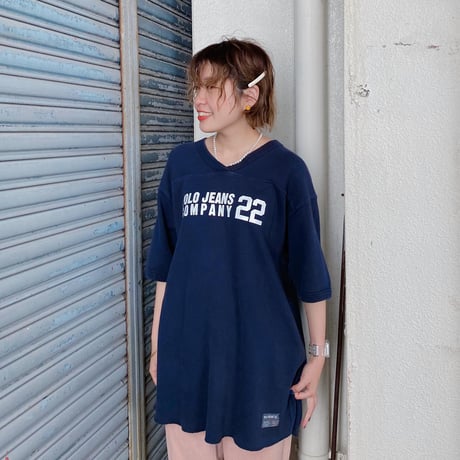USA製POLO JEANS COMPANY フットボールT