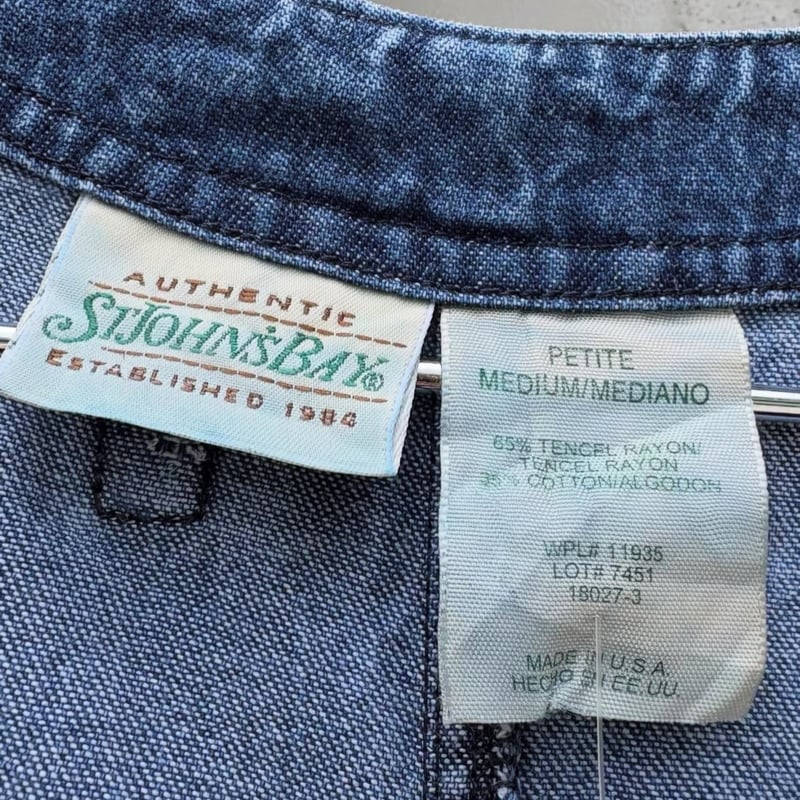 USA製 ST'JOHN'S BAY デニムノースリーブワンピース | CUSTOM FEVER