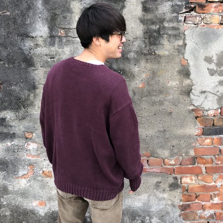 POLO コットンニット  XL