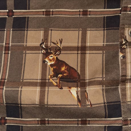 BUCKHORN RIVER  トナカイ柄チェックシャツ