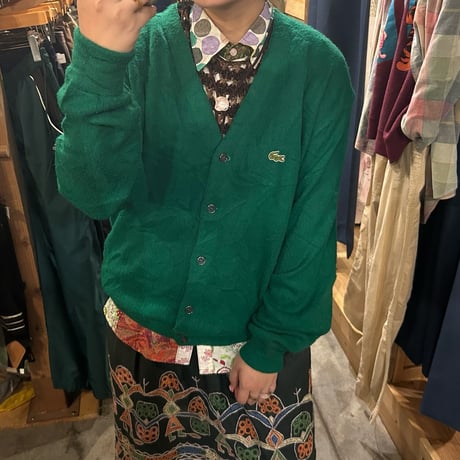 LACOSTE アクリルカーディガン