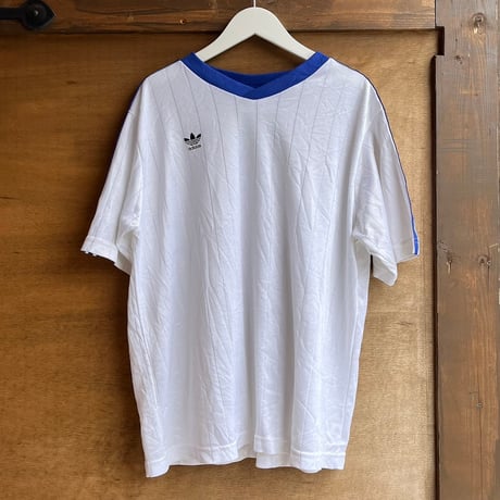 90s adidas ストライプ　袖ラインユニフォーム
