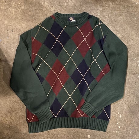 DOCKERS アーガイルコットンニット