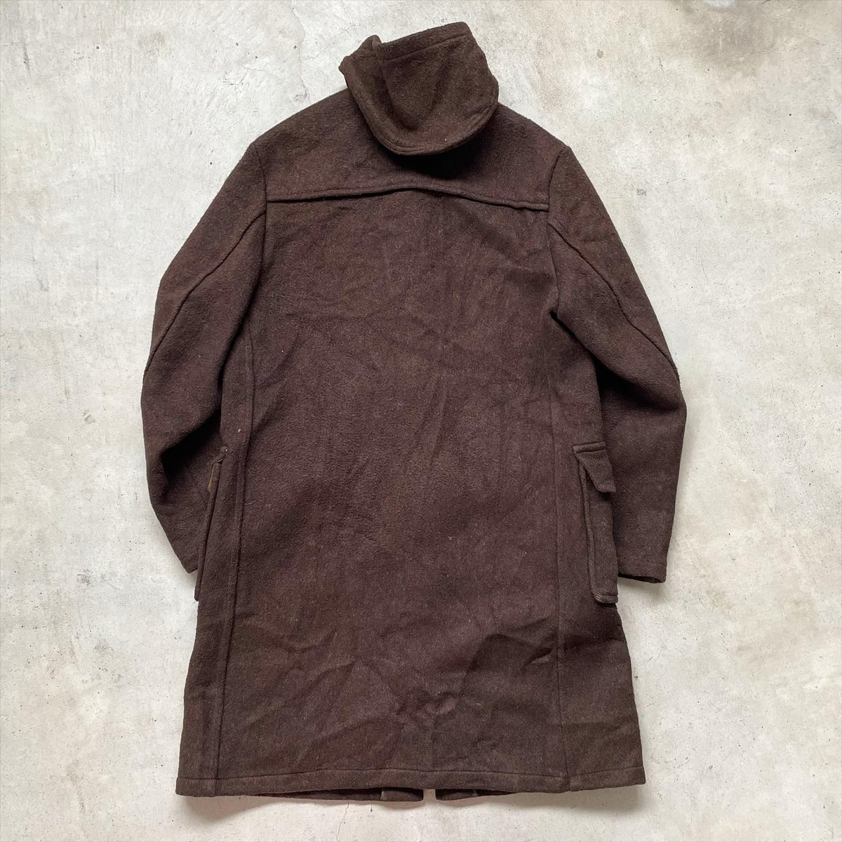 【極美品】 パパス ダッフルコート カシミヤ混 裏地チェック ブラウン 裏地チェックブラウンダッフルコート | CUSTOM FEVER