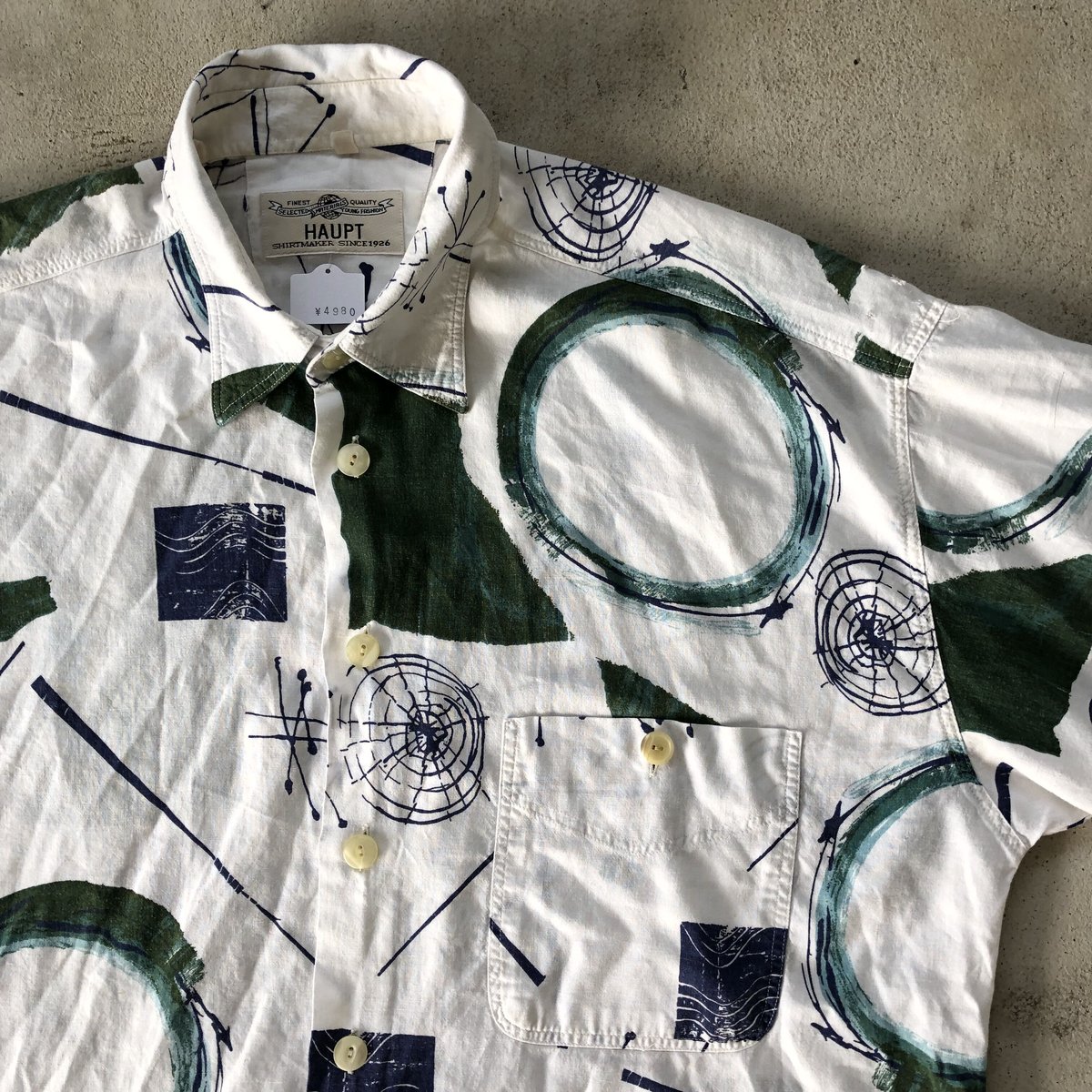 HAUPT 総柄半袖シャツ L | CUSTOM FEVER HAUPT 総柄半袖シャツ L | CUSTOM FEVER