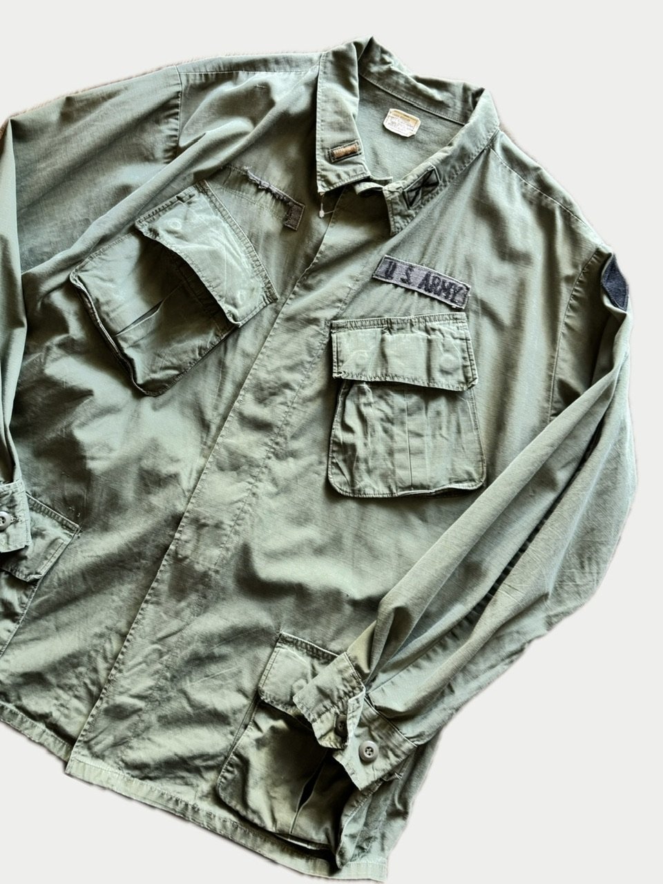 1969年製 U.S. ARMY ジャングルファティーグジャケット 4th リップス