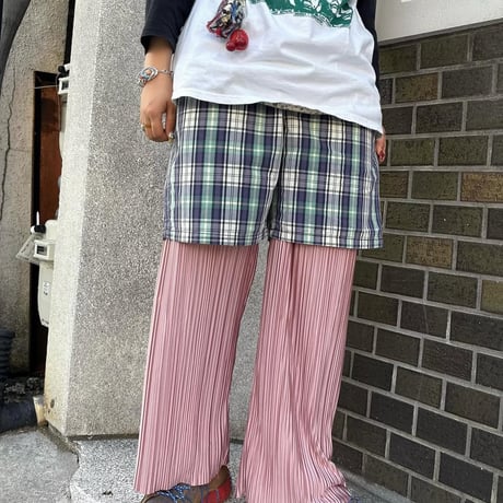 POLO チェック柄ショーツ