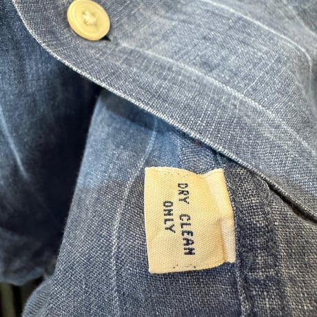 90's Ralph Lauren 半袖リネン無地シャツ 〝CALDWELL〟