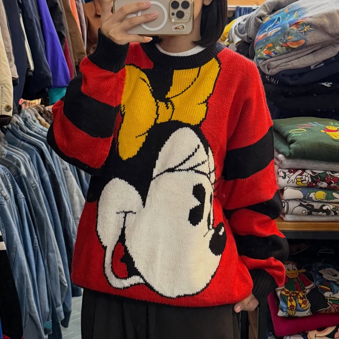 ミニーマウス 全面ニット | CUSTOM FEVER