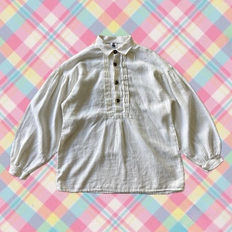 Amann ボリュームスリーブチロリアンシャツ