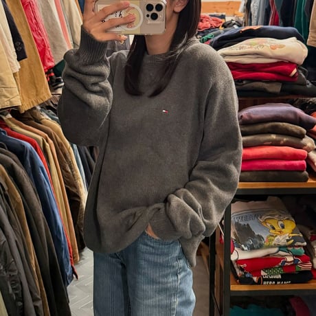 90s Tommy Hilfiger コットンニット