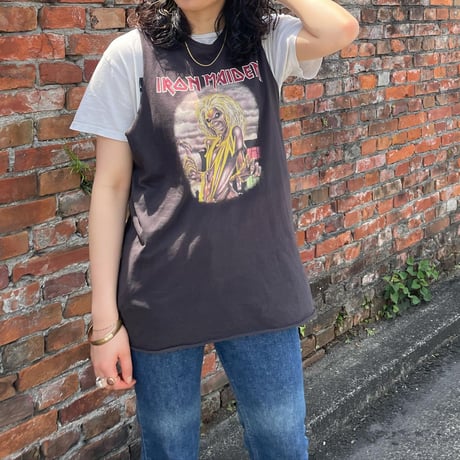IRON MAIDENカットオフタンクトップ