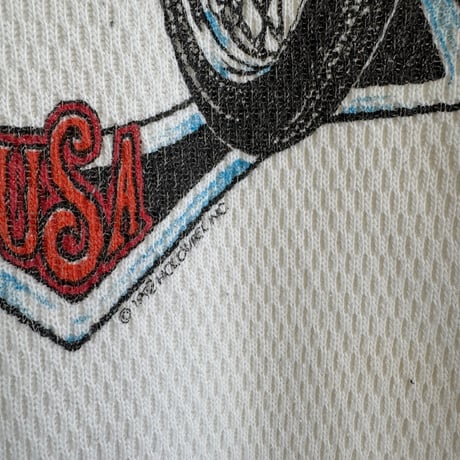 90's HARLEY DAVIDSON 袖プリントサーマルロンT