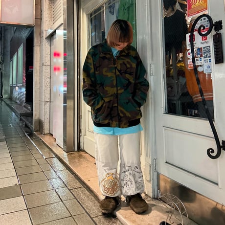 迷彩柄フリースジャケット