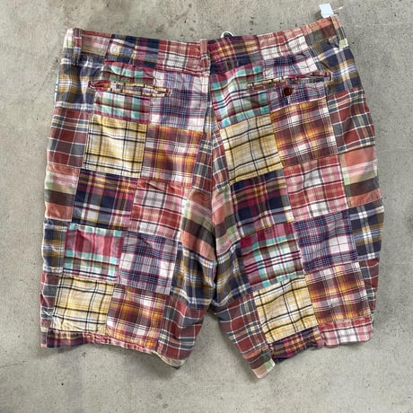 J.CREW パッチワークショーツ W35