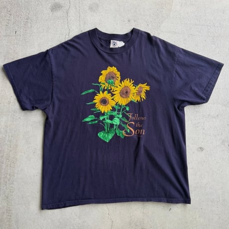 DELTA ひまわりプリントTシャツ