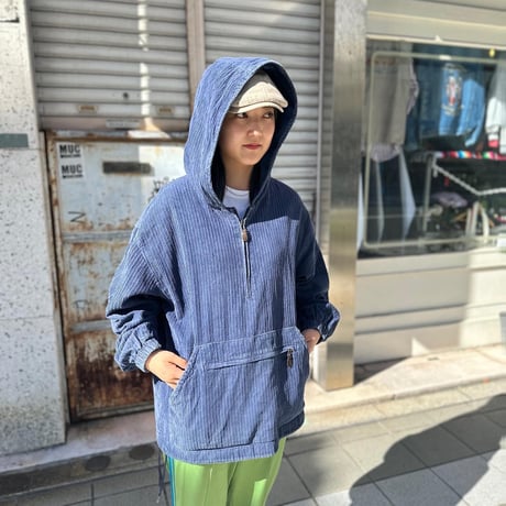 裏地付きコーデュロイアノラック