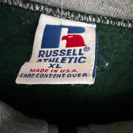 〜90's USA製 RUSSELL ハーフジップスウェット XL