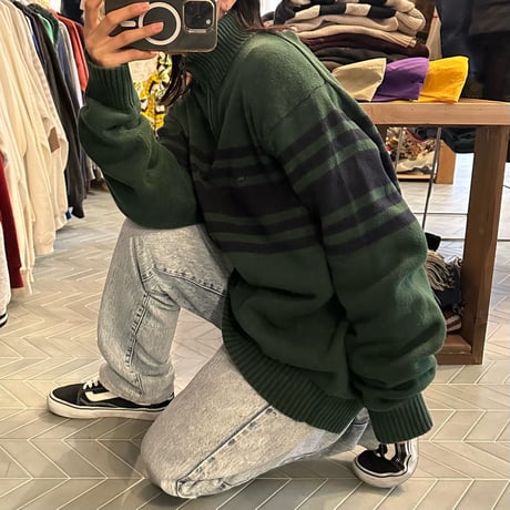 NAUTICA ハーフジップニット