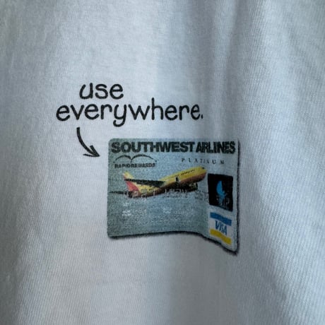 〜00's SOUTHWEST AIRLINES 企業物プリントTシャツ XL