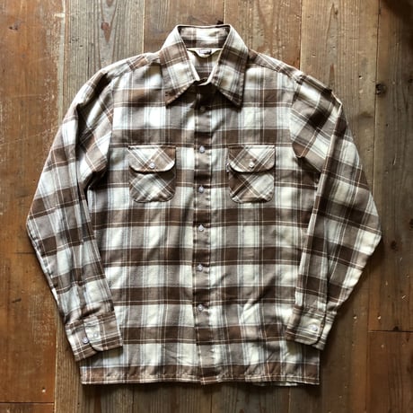 70年代リーバイス  BIG E 長袖チェックシャツ  M ②