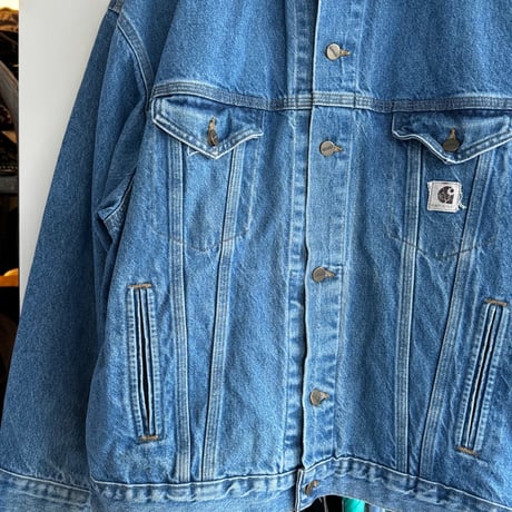 90's-00's USA製Carhartt デニムジャケット XL