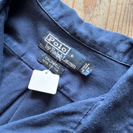 90's Ralph Lauren 半袖コットン無地シャツ 〝CALDWELL〟