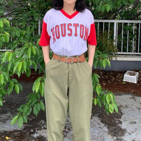 90sUSA製HOUSTON ＶネックTシャツ
